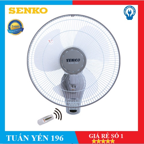 Quạt Treo Tường Senko Có Remote TR1683 - HÀNG CHÍNH HÃNG (Giao Màu Ngẫu Nhiên)