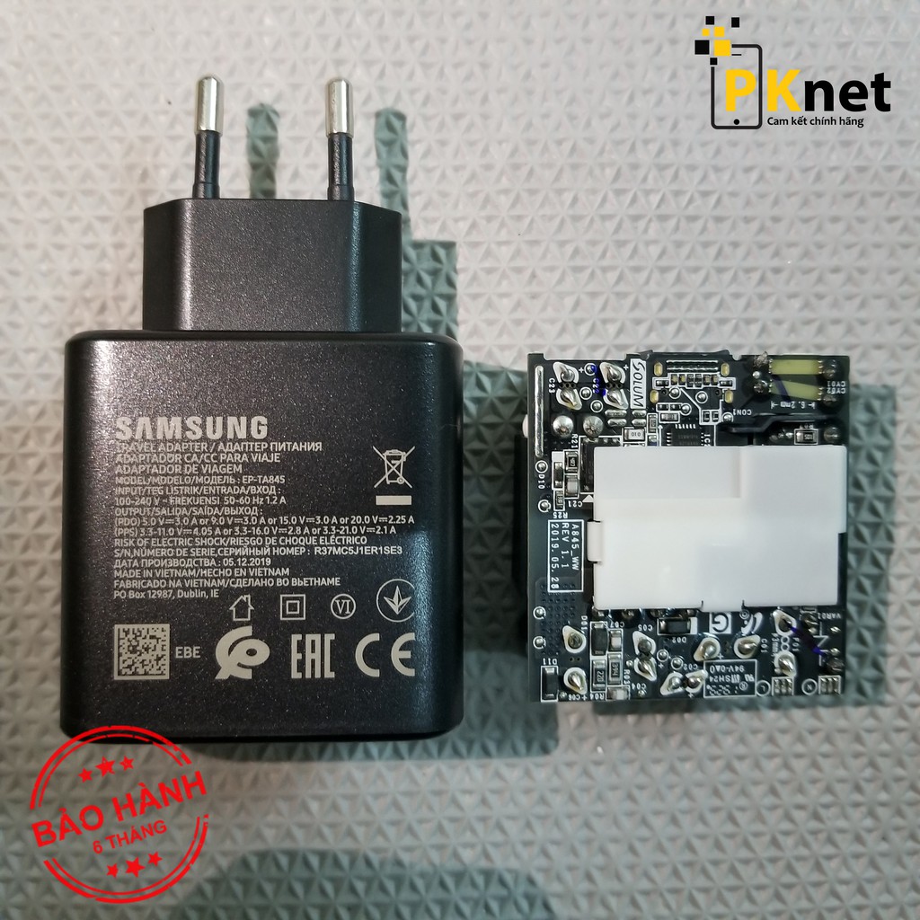 Bộ Sạc Nhanh 45W Chính Hãng Samsung Note 10 Plus + Cáp Type C to Type C 5A [Bảo hành 6 tháng]