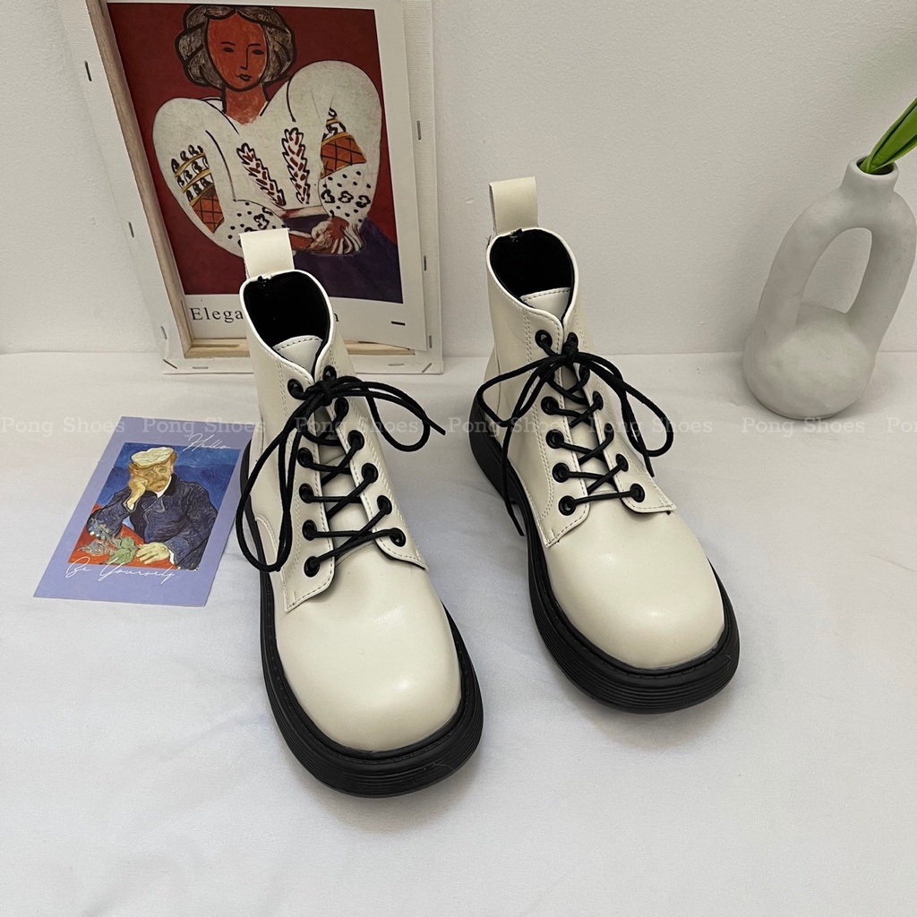Giày Bốt Martin cổ thấp Phong Cách Retro Thời Trang mã 1314 | BigBuy360 - bigbuy360.vn