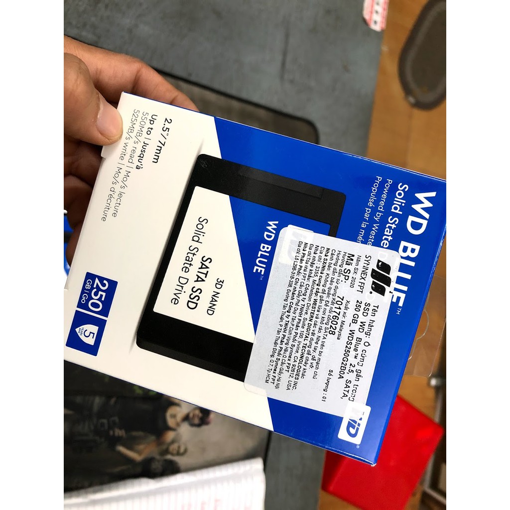 SSD WD Blue 250gb 500gb SATA III. NEW - BH 5 năm - Hàng chính hãng | BigBuy360 - bigbuy360.vn