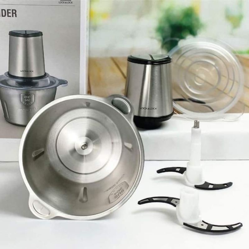 MÁY XAY THỊT CỐI INOX DUNG TÍCH 2L LOCK&LOCK EJM172