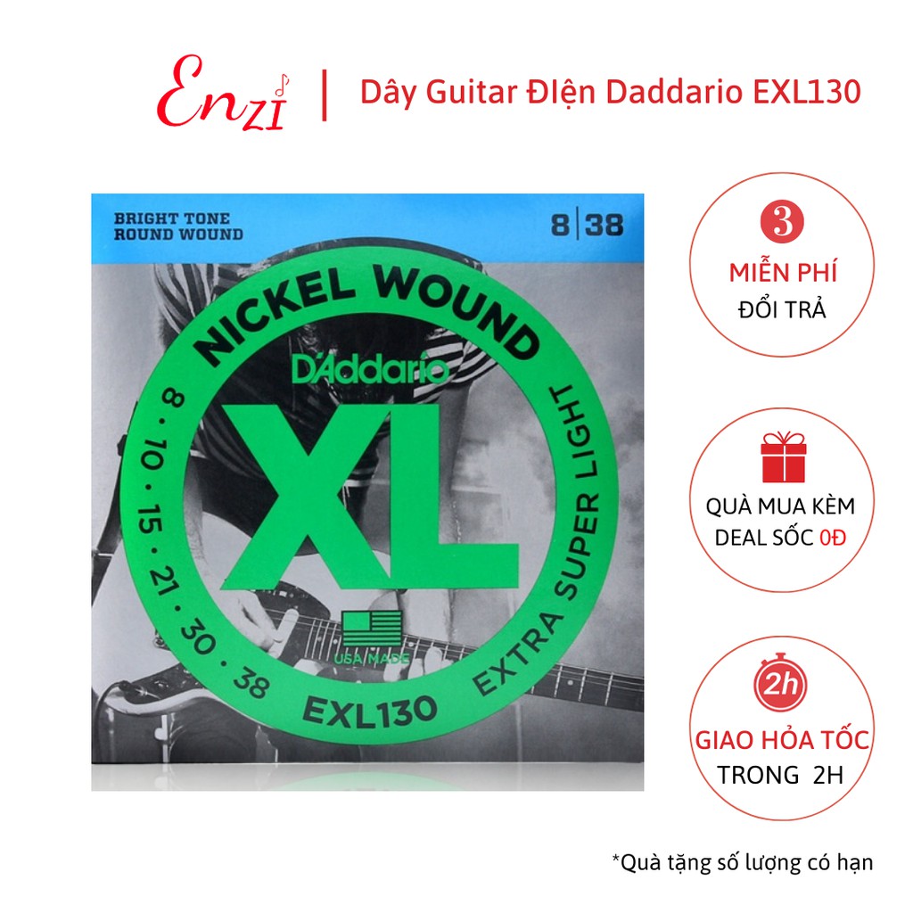 Dây Đàn Guitar Điện D'Addario chất lượng EXL110, EXL120,EXL130 chất lượng Enzi