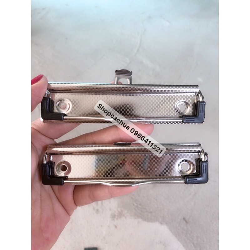 Kẹp Trình Ký Inox Hoa Văn Bo Nhựa Hai Bên Loại Đẹp, Khóa Trình Ký Inox, Kẹp Bảng Tin, Kẹp Tài Liệu