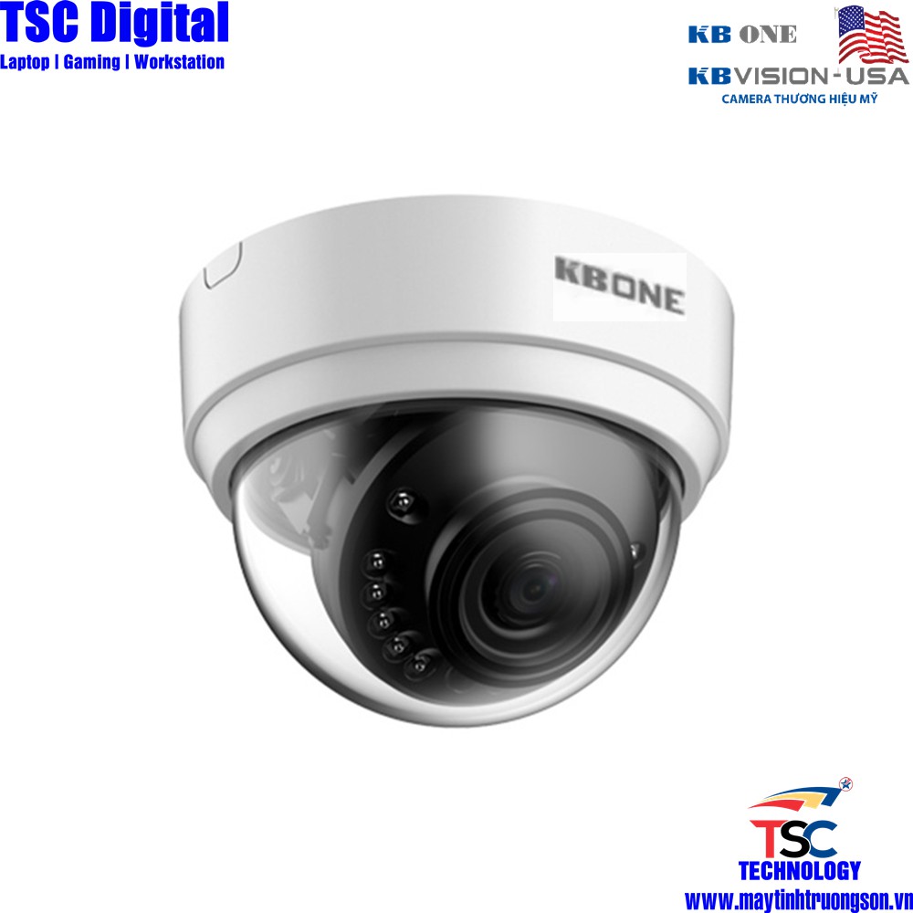 Camera IP Wifi Dome 4.0MP KBONE KN4002WN Kèm Thẻ Lưu Trữ 128Gb | Full HD