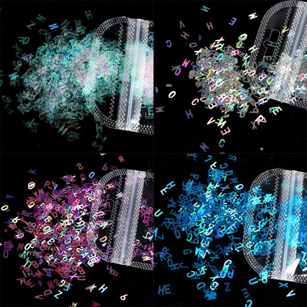 Hạt Kim Sa Hình Chữ Cái Đính Móng Nghệ Thuật DIY