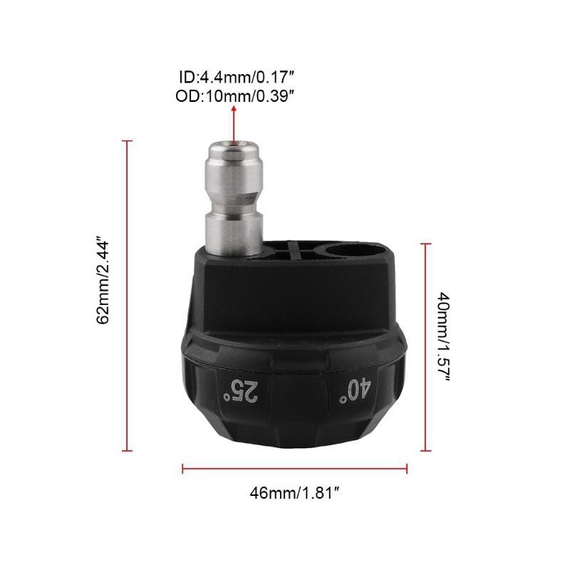 Vòi Phun Nước Áp Suất Cao 6 Trong 1 1 / 4 Inch Có Thể Điều Chỉnh