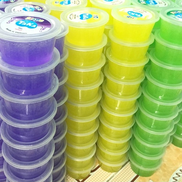 HÀNG VIỆT NAM] slime slam Taka set 6 màu nặng 400gram giảm căng thẳng mệt mỏi