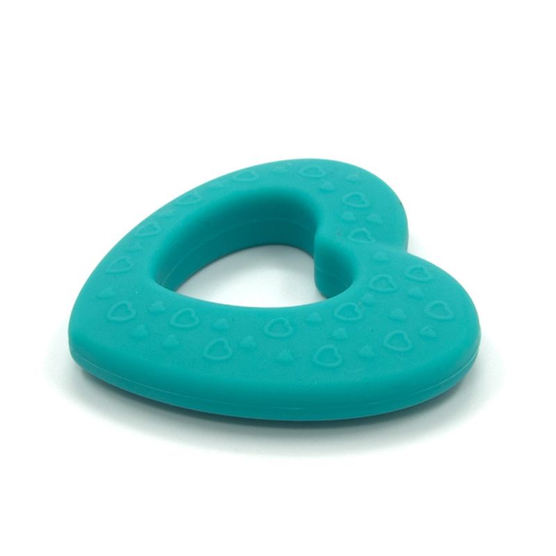 Đồ Chơi Ngậm Nướu Hình Trái Tim Bằng Silicone Dành Cho Trẻ Em