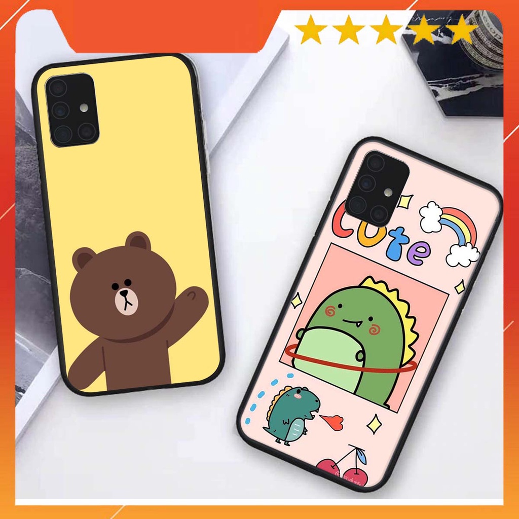 Ốp lưng Samsung A51 / A71 in hình khủng long , gấu nâu xinh xắn, siêu cute  mà còn vô cùng RẺ -ĐẸP