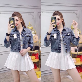 Áo Khoác bò màu xám chuột