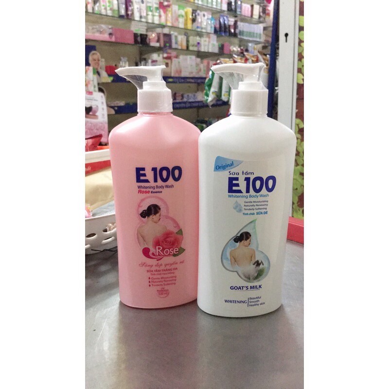 Sữa tắm E100 SILKY 520ml - 800ml - 1.2l