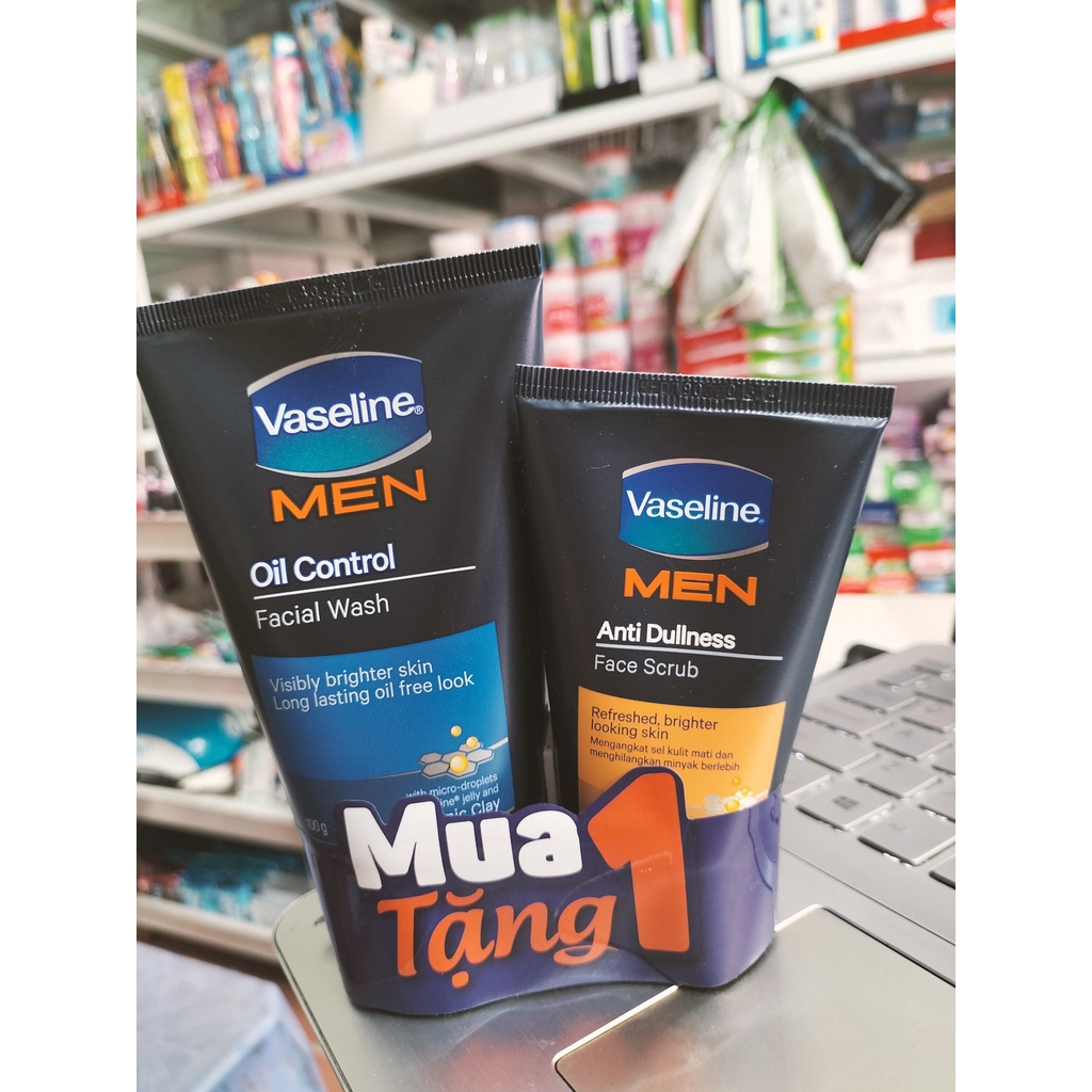 (hàng chính hãng) Sữa rửa mặt Vaseline for Men 100g (Tặng SRM 50g)