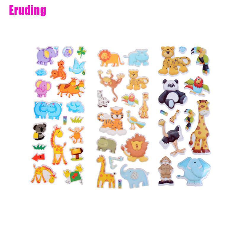 Hình Dán Động Vật 3d Đáng Yêu