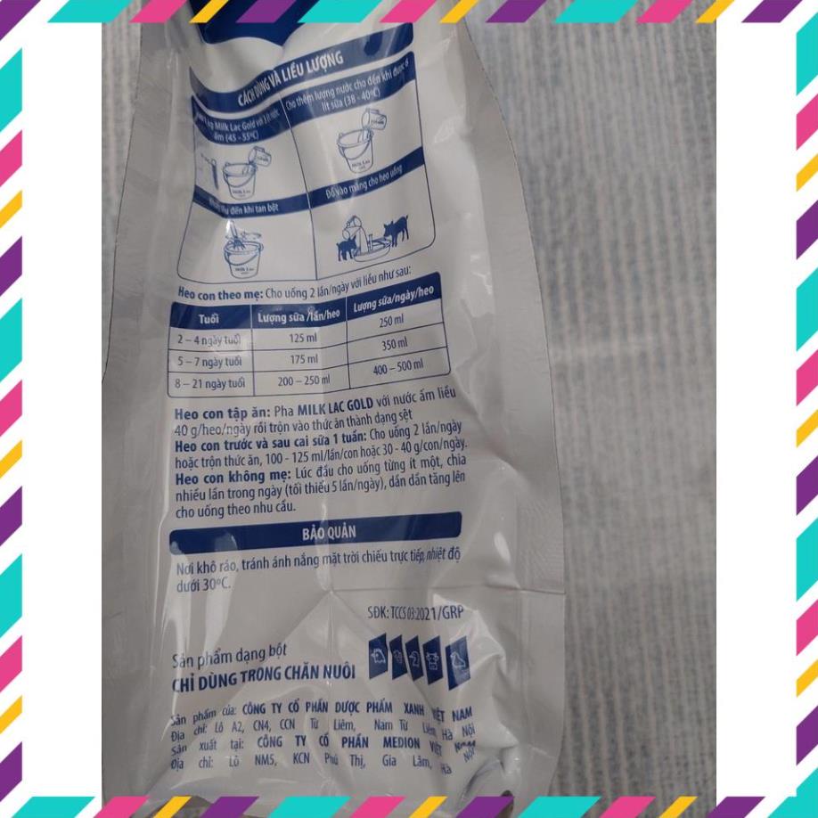 Thú Y. Milk lac gold Sữa non thay thế sữa mẹ cho heo con, thú cưng non, chó mèo