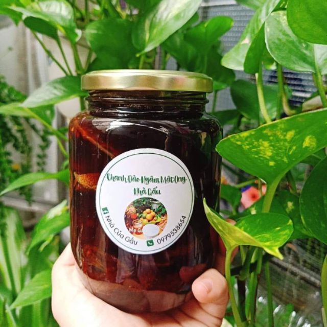 Chanh Đào ngâm mật ong nhà Gấu