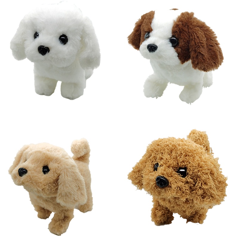Đồ Chơi Chú Chó Nhồi Bông Chạy Điện Đáng Yêu Cho Trẻ Em