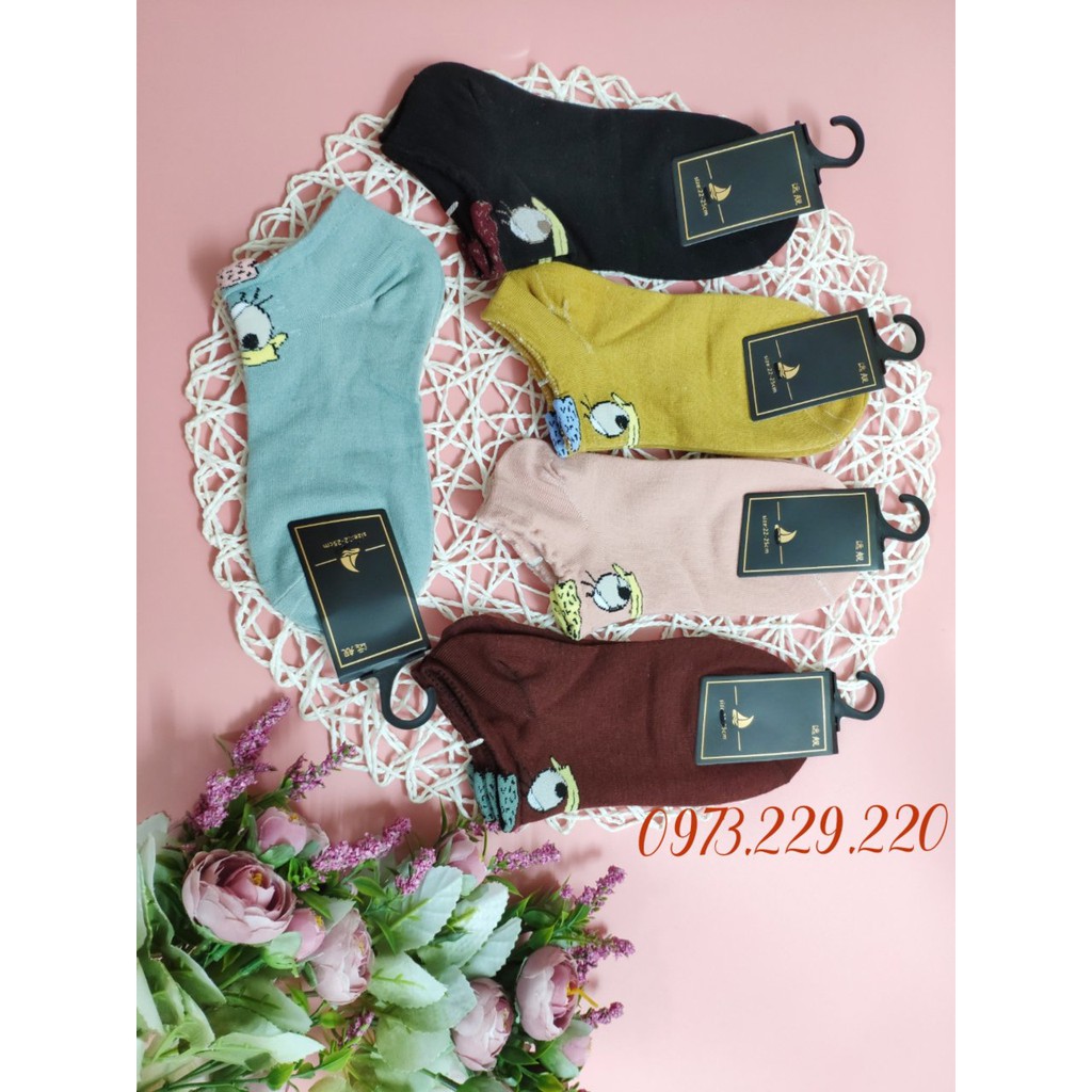 Combo 5 Đôi Tất Nữ Cổ Ngắn Vịt Daisy