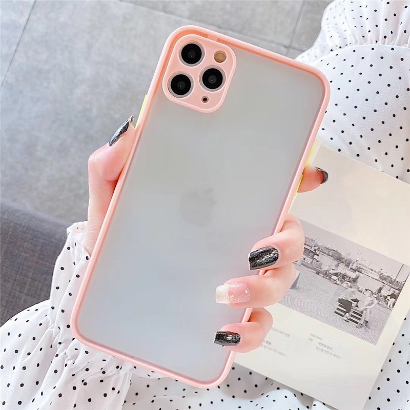 Ốp nhám bảo vệ camera màu pastel iPhone 7 8 7 Plus 8 Plus X Xs Xr XsMax iPhone 11 11 Pro 11 Promax