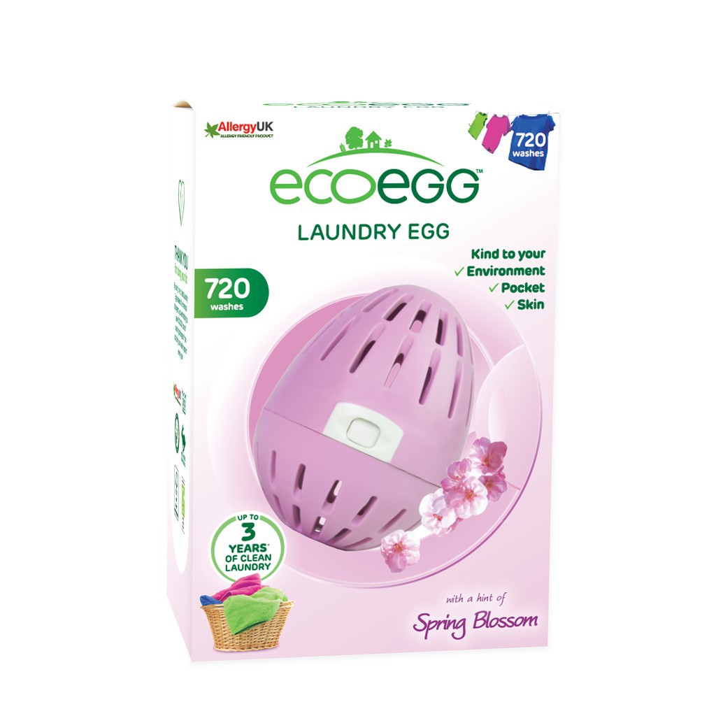 Trứng Giặt Thông Minh EcoEgg 720 Lần Giặt - Quả Giặt Quần Áo Thay Thế Cho Viên Giặt