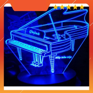 Đèn Led 3D 16 Màu❤️CAO CẤP❤️Đèn Ngủ Mẫu Đàn Piano Đẹp Sang Trọng