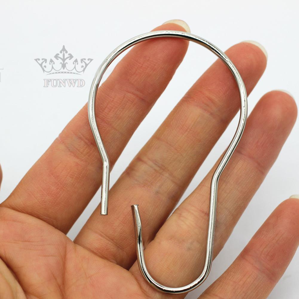 Bộ 12 Khoen Treo Rèm Nhà Tắm Bằng Thép Không Gỉ Tiện Dụng