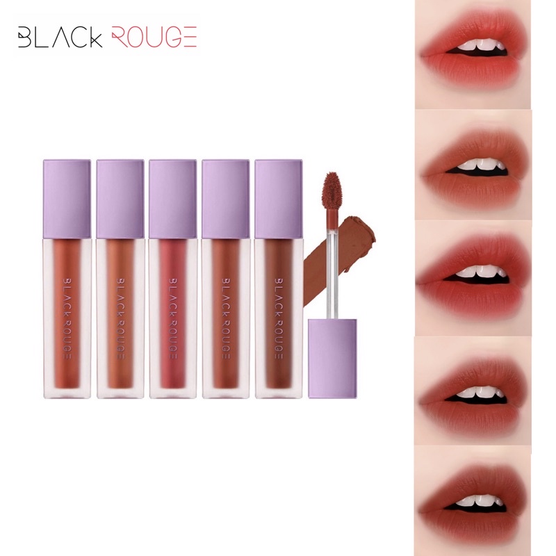 Son kem Black Rouge Air Fit Velvet Tint A12 – Dashed Brown nâu gạch trầm | BigBuy360 - bigbuy360.vn