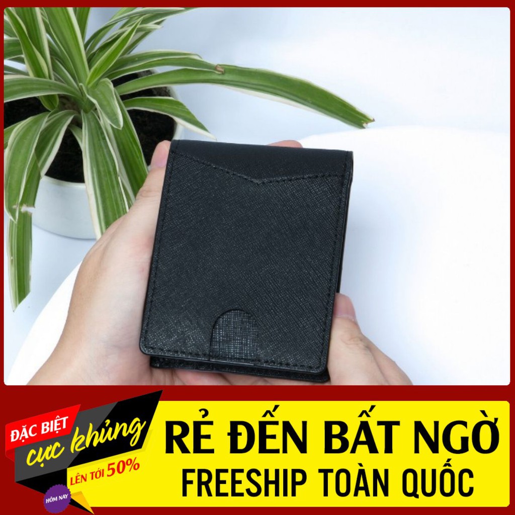 Ví da nam thời trang RBMLW 008A phong cách thanh lịch tối giản 11 ngăn chống trộm RFID