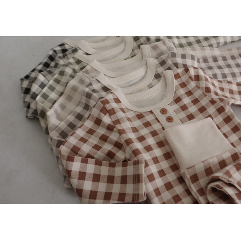 (Chính hãng) Bộ suit cài cúc đũng kèm quần kẻ dài tay Cony 2022 co giãn PEEKABOO made in Korea thời trang trẻ em cho bé