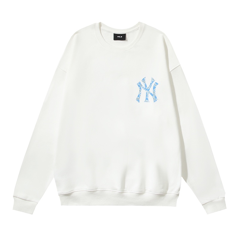 Mlb Áo Sweater In Logo Trước Và Sau Nhiều Màu Sắc Cổ Điển Thoải Mái Giản Dị