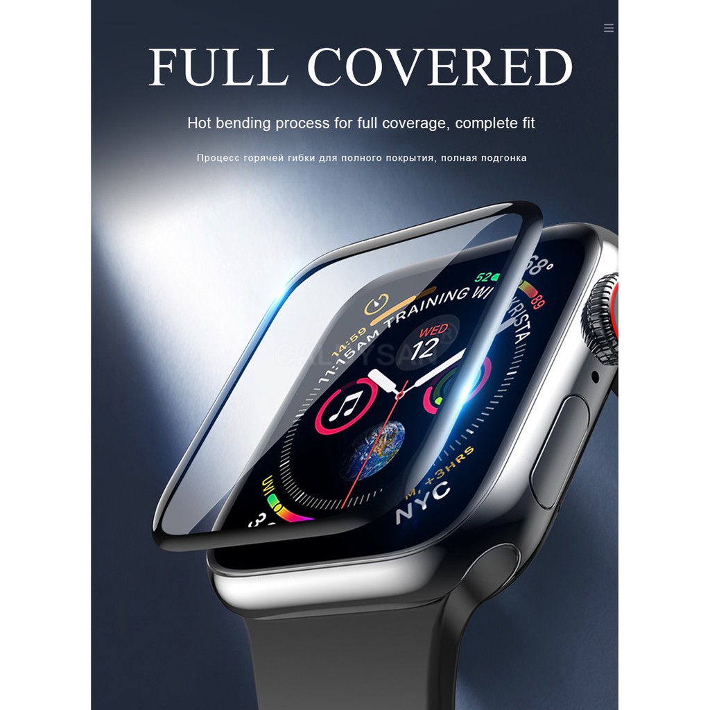 20D Curved Full Cover Tempered GlassScreen Protector iwatch 38 40 42 44 mm For Apple Watch 1/2/3/4