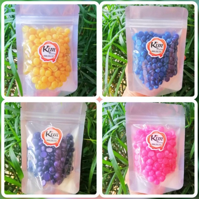 100g Sáp wax lông Hard wax beans Bluezoo cho da nhạy Bikini cảm không làm thâm da Ánh nhũ | BigBuy360 - bigbuy360.vn