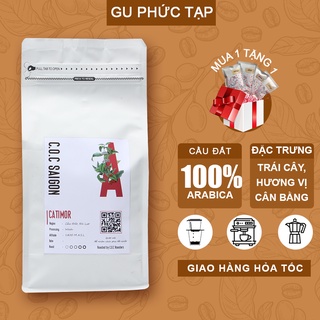 Arabica cà phê Cầu Đất nguyên chất giống Catimor rang mộc pha máy espresso C.O.C Saigon