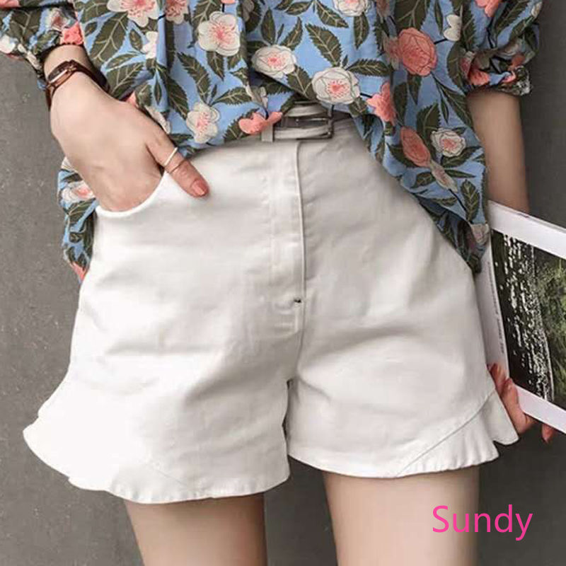 Quần Short Jean Ống Rộng Thời Trang Dành Cho Nữ