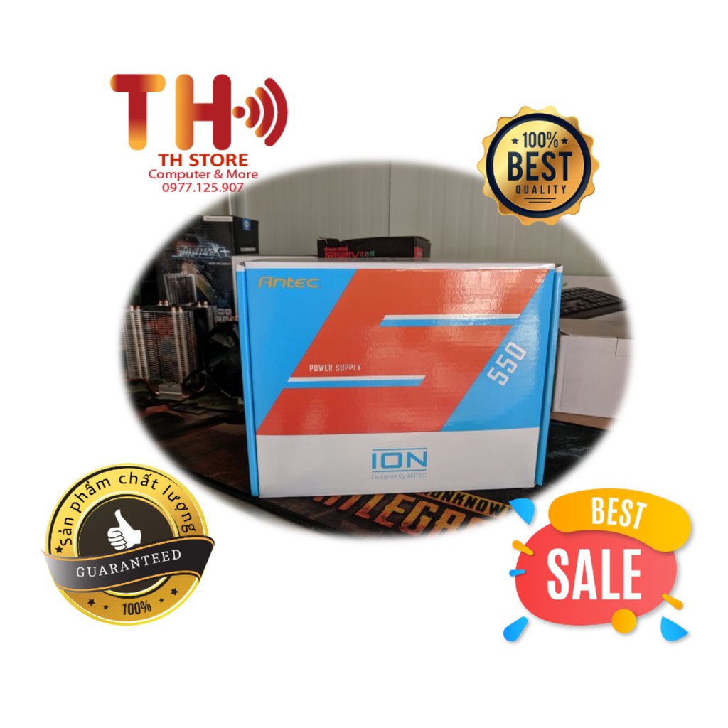 Nguồn máy tính Antec  ION550 Công suất thực chính hãng Thủy Linh Bảo hành 36t