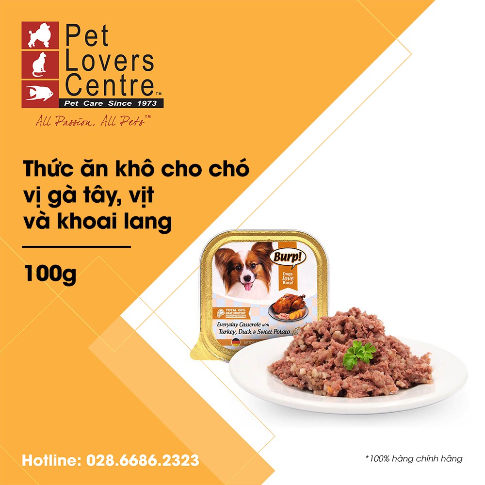 [20 HỘP][3 vị] [xuất xứ Úc &amp; Đức] Pate cho chó BURP 100g