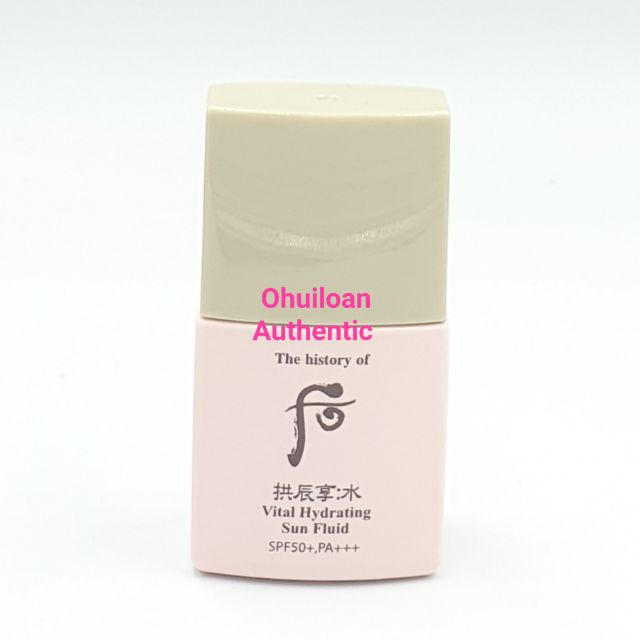[ date 2023 ] Sữa chống nắng kiềm dầu, thế hệ mới whoo vital hydrating sun fluid spf50+, pa+++ 13ml