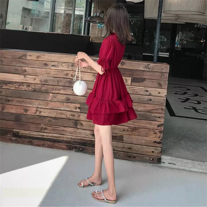 BH Đầm voan tay ngắn thời trang dành cho nữ