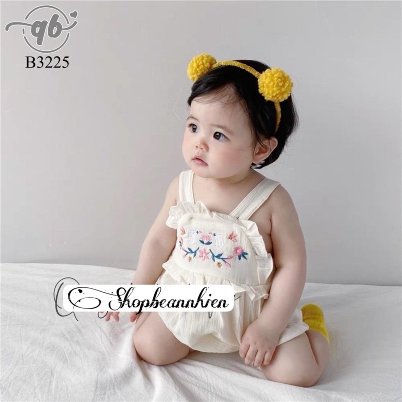 Set đồ vải đũi,thô,cotton dễ thương cho bé