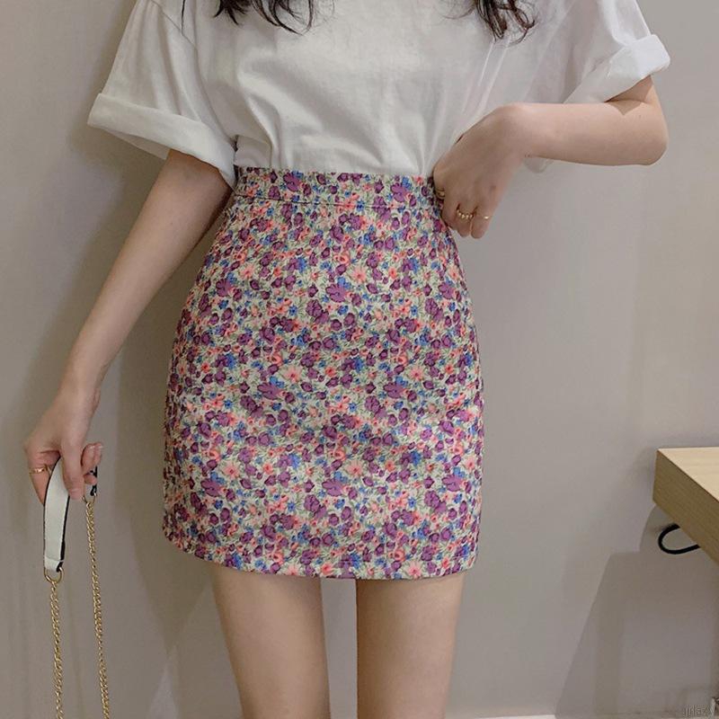 Chân Váy Lưng Cao Họa Tiết Hoa Cúc Xinh Xắn Thời Trang Theo Phong Cách Hàn Quốc Dành Cho Nữ