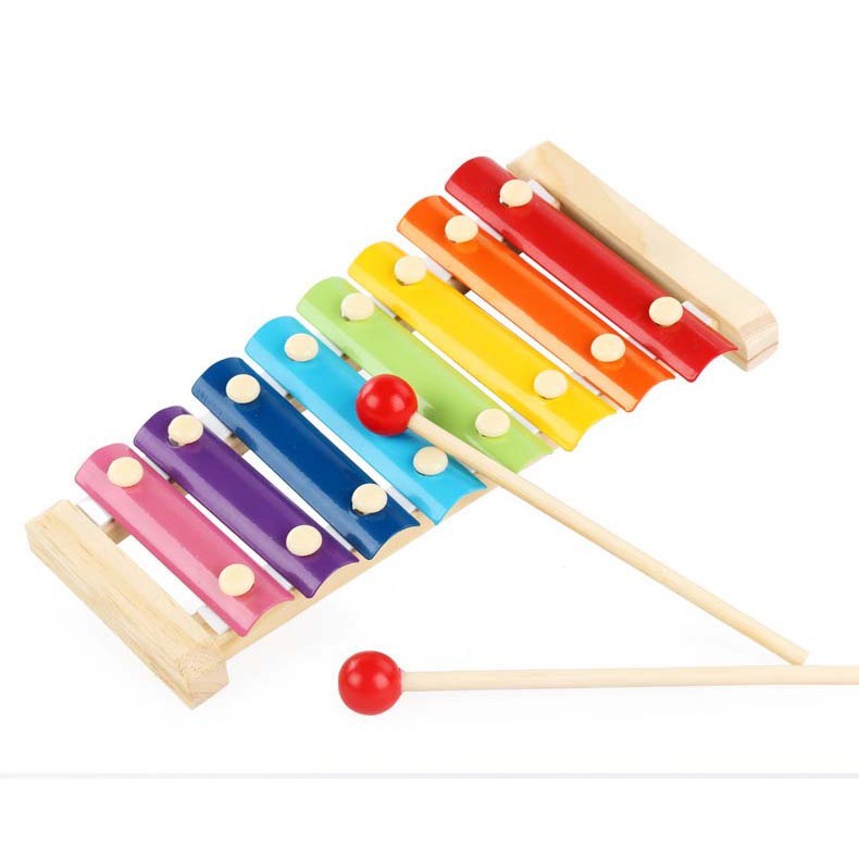 Đàn gỗ xylophone 8 thanh, giúp bé cảm thụ âm thanh