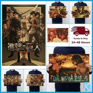 Poster Phim Attack on Titan 50.5 * 35cm