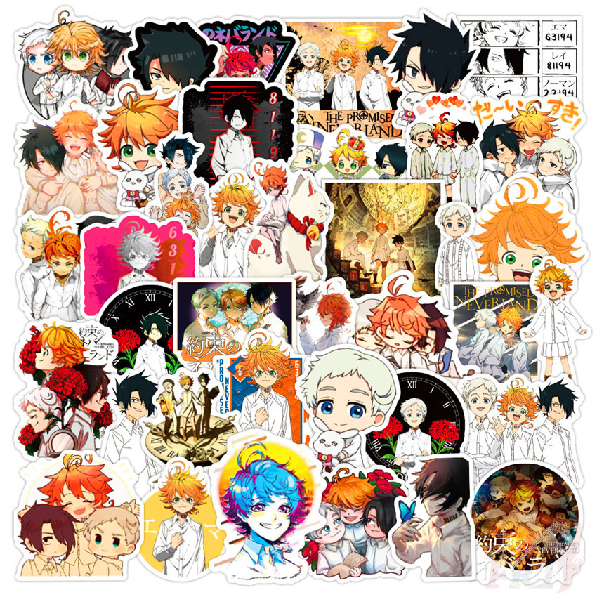 ❉ The Promised Neverland - Series 03 CloverWorks Anime Stickers ❉ 50Pcs/Set Fashion DIY Decals Doodle Stickers