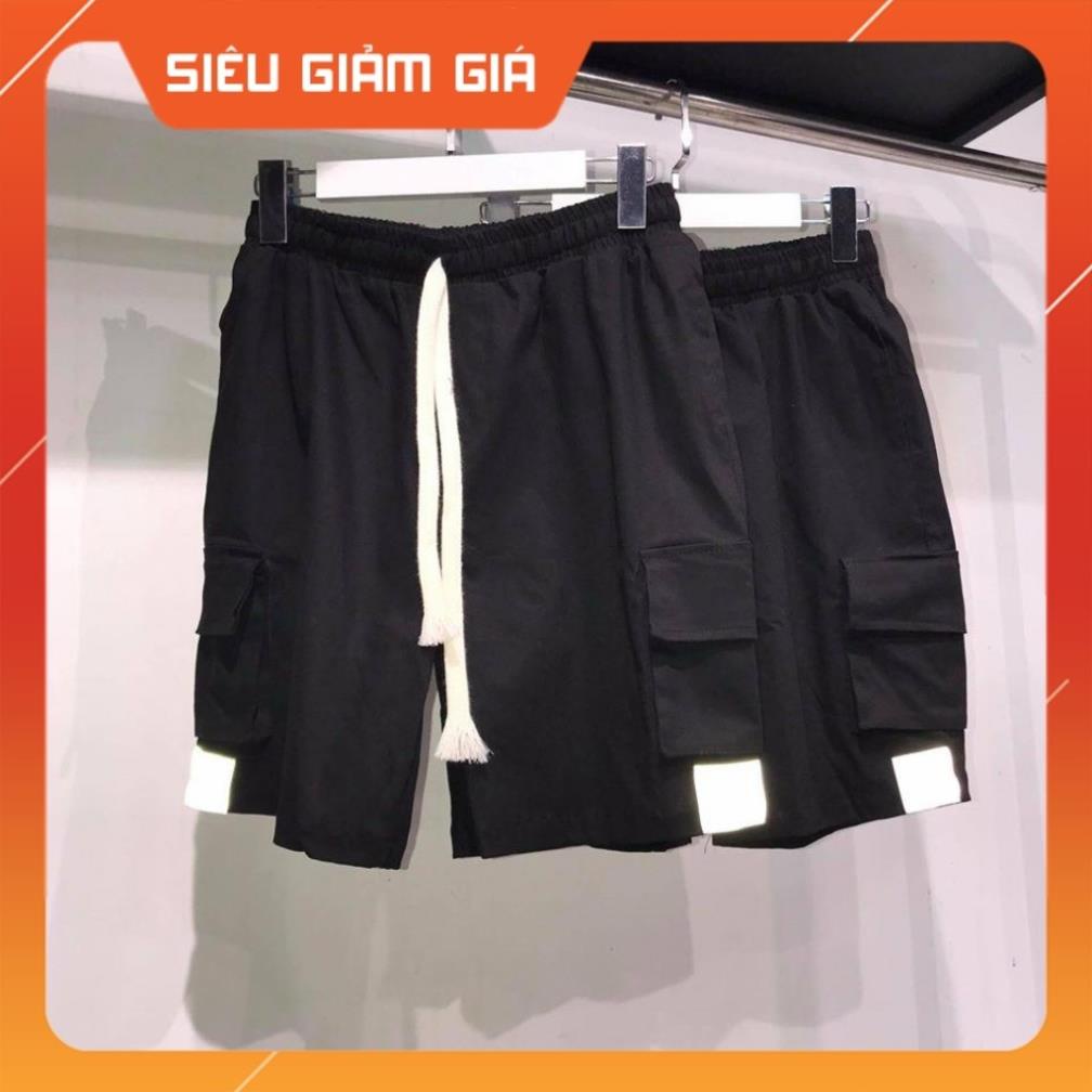 Quần short ngắn kaki túi hộp phản quang nam nữ ( có ảnh thật clip review ) Size M - 2XL  ྇