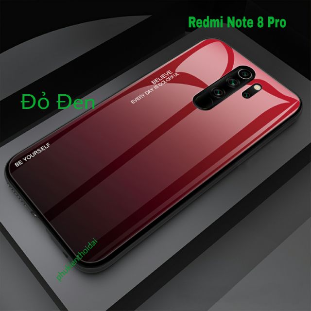 Ốp lưng Redmi Note 8 Pro FREESHIP Từ 50k Kính đa sắc thời trang cao cấp