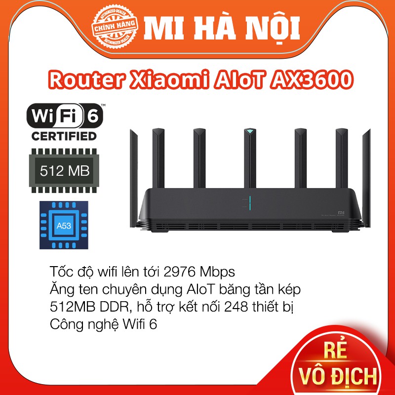 Thiết bị phát wifi 6 Router Wifi 6 Xiaomi AIoT AX3600 / AX6000