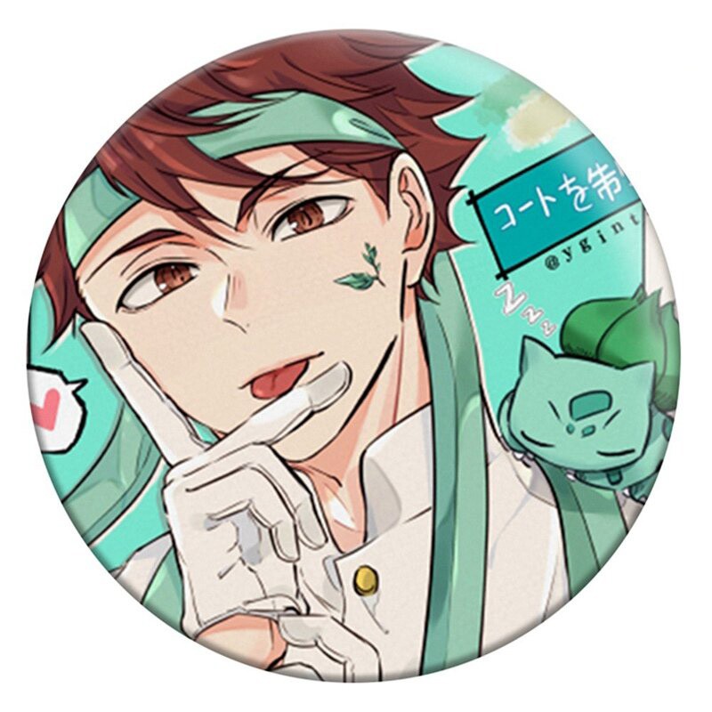 Huy hiệu IN HÌNH Haikyuu! Vua bóng chuyền anime chibi dễ thương tiện lợi
