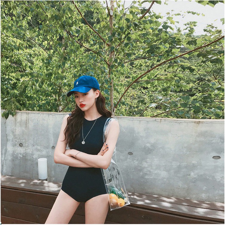 [HÀNG MỚI + LOẠI ĐẸP] Bikini liền mảnh, bodysuit màu đen khoét lưng DÂY ĐỎ cá tính | BigBuy360 - bigbuy360.vn