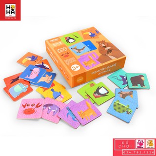 Trò chơi ghi nhớ Động vật - Luyện tập trí nhớ Với trò chơi lật úp tìm hình Giống nhau MD2032 (MIDEER)