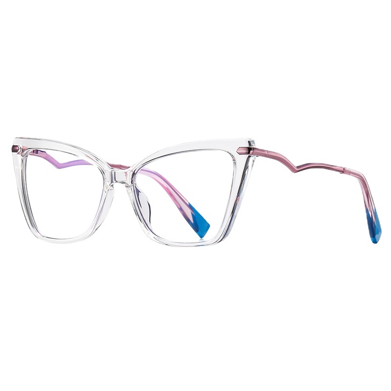 (JIUERBA) Kính Mát Mắt Mèo Chống Ánh Sáng Xanh Thời Trang Phương Tây