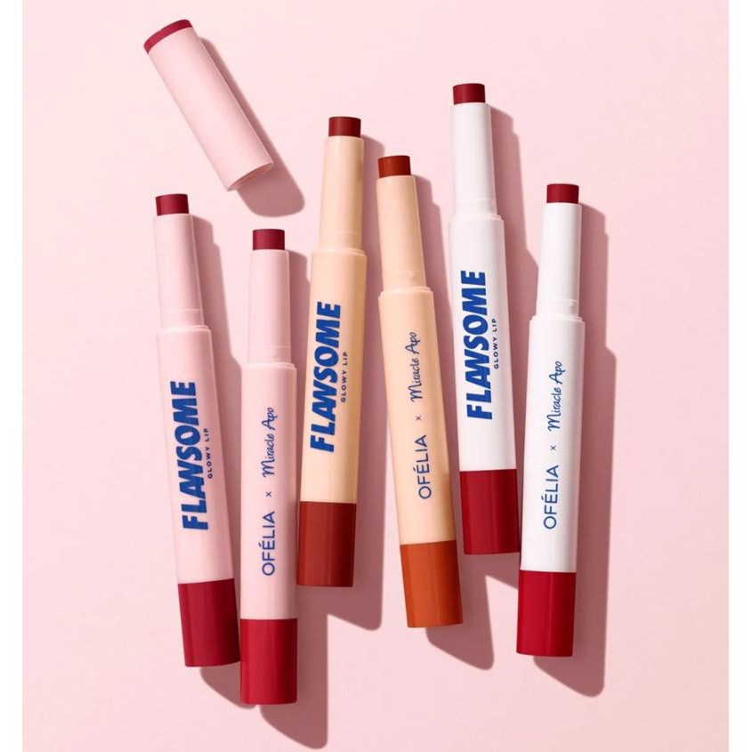 Son Tint Lì Dạng Thỏi Dưỡng Ẩm Cho Đôi Môi Căng Mọng Rạng Rỡ Miracle Apo x Ofélia Flawsome Glowy Lip 2g | BigBuy360 - bigbuy360.vn
